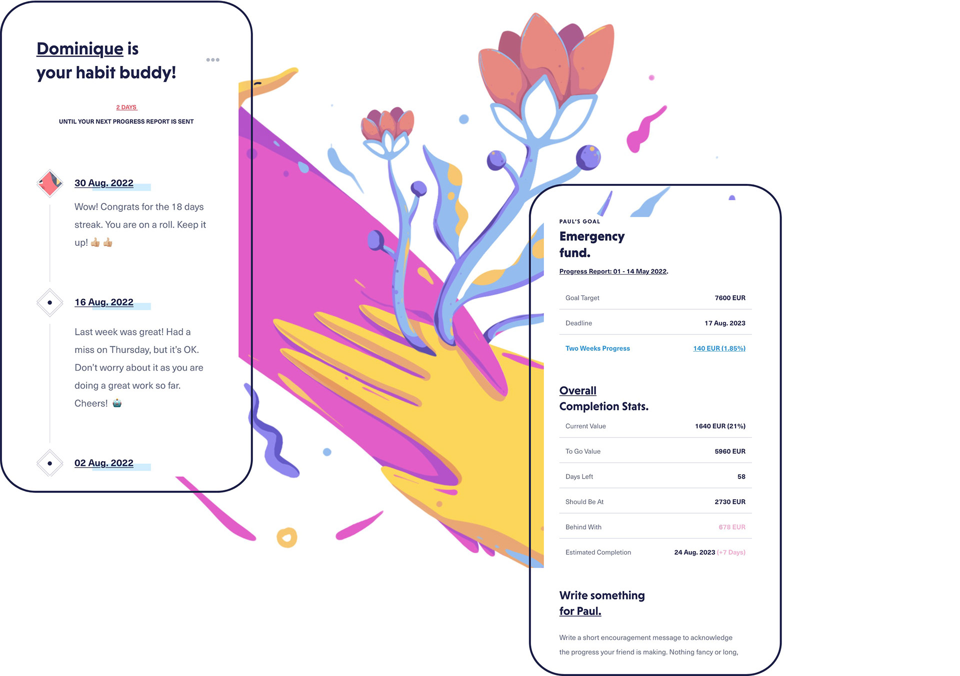 Keep you accountable